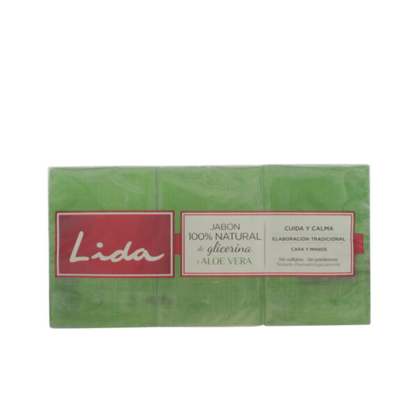 LOTE DE SABONETE DE GLICERINA E ALOE VERA 100% NATURAL 3 x 125 gr