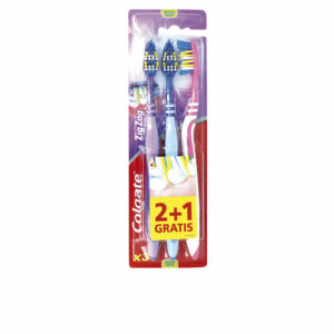 Escova de dentes ZIG ZAG #média 3 unidades