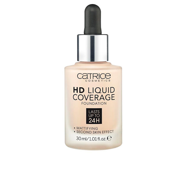 HD LIQUID COVERAGE FOUNDATION dura até 24h #010-bege claro 30 ml