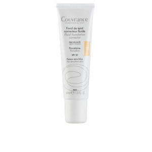 COUVRANCE base de maquiagem fluida para peles sensíveis #areia 30 ml