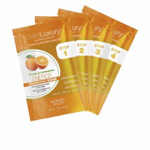 COMPLETE PEDICURE & MANICURE ORANGE coffret 4 pz