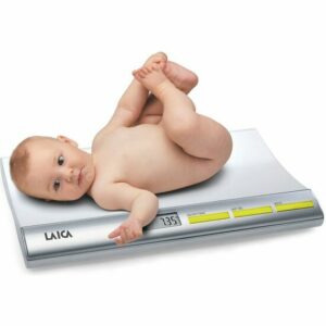 BÁSCULA ELECTRÓNICA PARA BEBES EN BLANCO 20 KG, LCD 7,8 X 2,8 CM