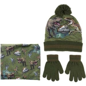 CONJUNTO 3 PIEZAS JURASSIC PARK